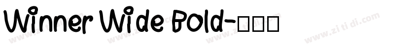 Winner Wide Bold字体转换